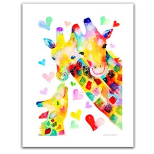 Pintoo (h2092) - Reina Sato: "Giraffe Family" - 300 pieces puzzle