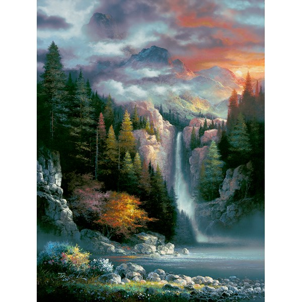 SunsOut (18034) - James Lee: "Misty Falls" - 300 pieces puzzle