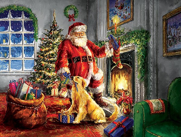 SunsOut (60620) - Marcello Conti: "Helping Santa" - 300 pieces puzzle