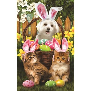SunsOut (28849) - Tom Wood: "Easter Bunny in Training" - 300 pieces puzzle