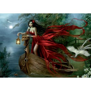 Heye (29389) - Cris Ortega: "Swans" - 1000 pieces puzzle