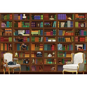 Bluebird Puzzle (70274) - Matthieu Martin: "The Vintage Library" - 2000 pieces puzzle