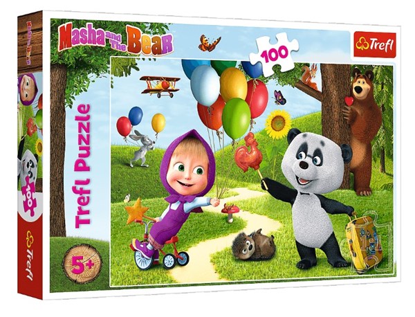 Trefl (16370) - "Masha and the Bear" - 100 pieces puzzle