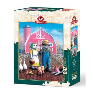Art Puzzle (5028) - Don Roth: "Cat Farm" - 260 pieces puzzle