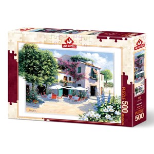 Art Puzzle (5079) - Peter Motz: "Cafe Villa" - 500 pieces puzzle