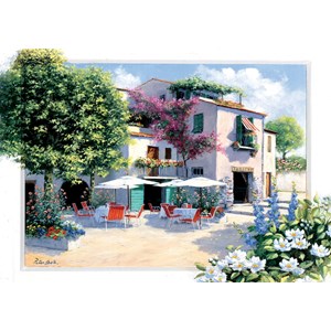 Art Puzzle (5079) - Peter Motz: "Cafe Villa" - 500 pieces puzzle