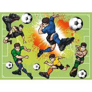 Ravensburger (10693) - "In Football Fever" - 100 pieces puzzle