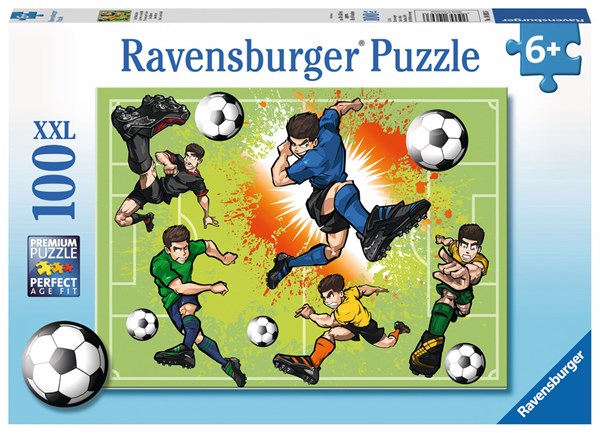 Ravensburger (10693) - "In Football Fever" - 100 pieces puzzle