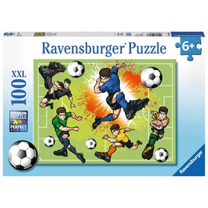 Ravensburger (10693) - "In Football Fever" - 100 pieces puzzle