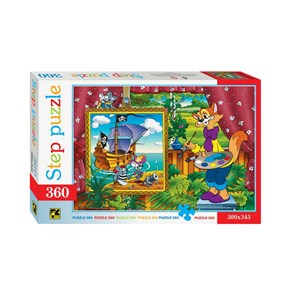 Step Puzzle (73020) - "Leopold the Cat" - 360 pieces puzzle