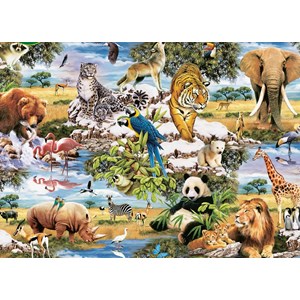 King International (05481) - "Wild Animals" - 1000 pieces puzzle