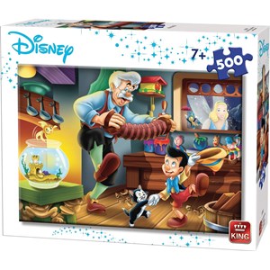 King International (55915) - "Disney, Pinocchio" - 500 pieces puzzle
