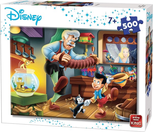 King International (55915) - Disney, Pinocchio - 500 pieces puzzle
