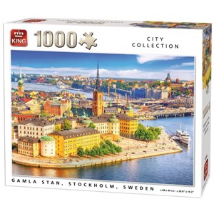 King International (55952) - "Gamla Stan, Stockholm, Sweden" - 1000 pieces puzzle