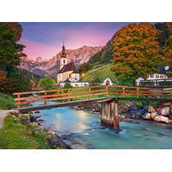 Castorland (C-200801) - "Sunset in Ramsau" - 2000 pieces puzzle