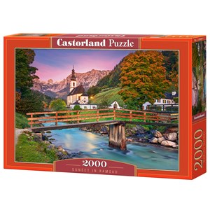 Castorland (C-200801) - "Sunset in Ramsau" - 2000 pieces puzzle