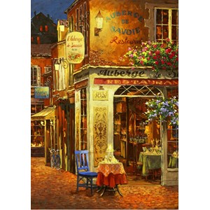 Bluebird Puzzle (70214) - Viktor Shvaiko: "Auberge de Savoie Restaurant" - 1000 pieces puzzle