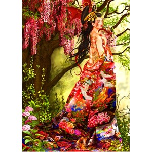 Bluebird Puzzle (70426) - Nene Thomas: "Silk" - 1000 pieces puzzle