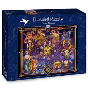 Bluebird Puzzle (70123) - Ciro Marchetti: "Zodiac Montage" - 1000 pieces puzzle