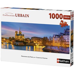 Nathan (87577) - "Paris, France" - 1000 pieces puzzle