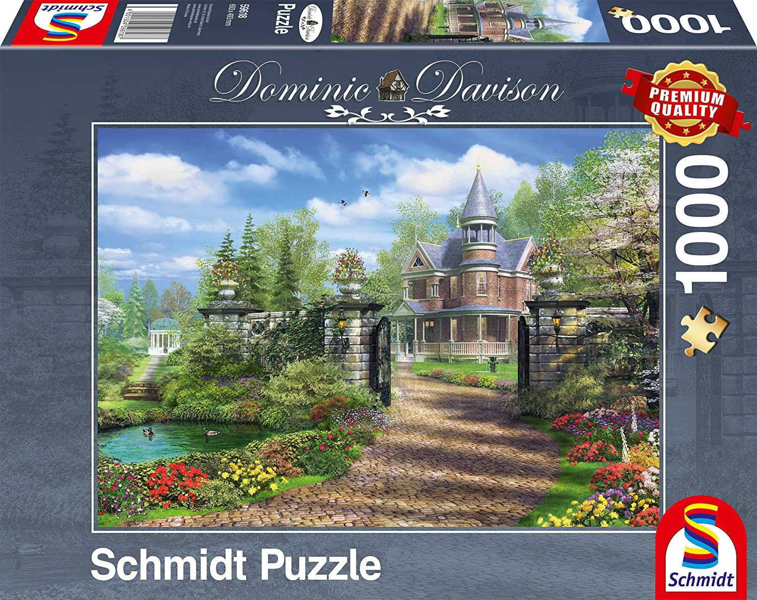 Schmidt Manor House with Tower by Dominic Davison 1000 piece jigsaw 59617 NEW 