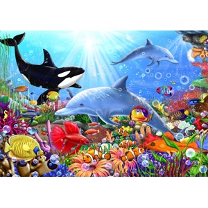 Bluebird Puzzle (70028) - Gerald Newton: "Bright Undersea World" - 1500 pieces puzzle