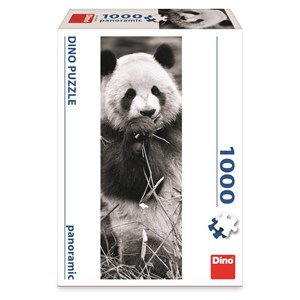 Dino (54544) - "Panda in Grass" - 1000 pieces puzzle