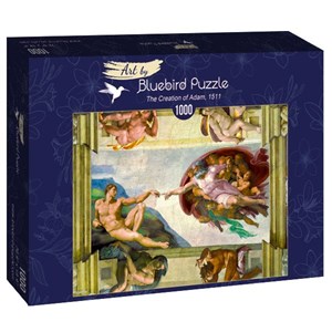Bluebird Puzzle (60053) - Michelangelo: "The Creation of Adam, 1511" - 1000 pieces puzzle