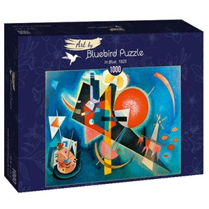 Bluebird Puzzle (60021) - Vassily Kandinsky: "In Blue, 1925" - 1000 pieces puzzle