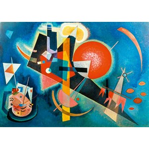 Bluebird Puzzle (60021) - Vassily Kandinsky: "In Blue, 1925" - 1000 pieces puzzle