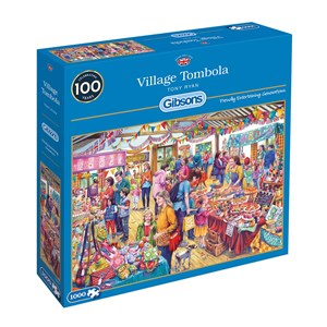 Gibsons (g6254) - Tony Ryan: "Village Tombola" - 1000 pieces puzzle