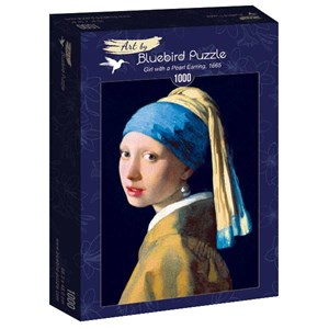 Bluebird Puzzle (60065) - Johannes Vermeer: "Girl with a Pearl Earring, 1665" - 1000 pieces puzzle