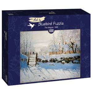 Bluebird Puzzle (60041) - Claude Monet: "The Magpie, 1869" - 1000 pieces puzzle