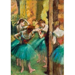 Bluebird Puzzle (60047) - Edgar Degas: "Dancers, Pink and Green, 1890" - 1000 pieces puzzle