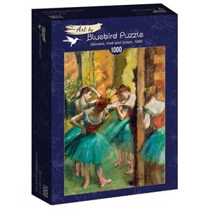 Bluebird Puzzle (60047) - Edgar Degas: "Dancers, Pink and Green, 1890" - 1000 pieces puzzle