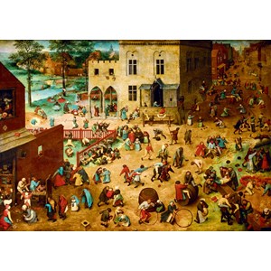 Bluebird Puzzle (60034) - Pieter Brueghel the Elder: "Children's Games, 1560" - 1000 pieces puzzle