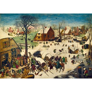 Bluebird Puzzle (60026) - Pieter Brueghel the Elder: "The Census at Bethlehem, 1566" - 1000 pieces puzzle