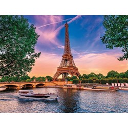 Nathan (87884) - "Paris, Fil de l'eau" - 2000 pieces puzzle