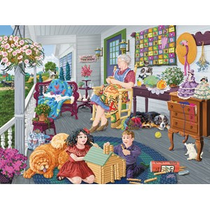 SunsOut (38980) - Joseph Burgess: "A Visit to Grandma's" - 1000 pieces puzzle