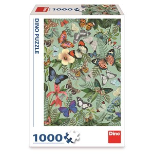Dino (53286) - "Butterfly Meadow" - 1000 pieces puzzle