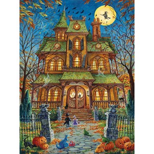 SunsOut (15515) - Randal Spangler: "The Trick or Treat House" - 1000 pieces puzzle