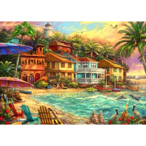 Bluebird Puzzle (70208) - Chuck Pinson: "Island Time" - 2000 pieces puzzle