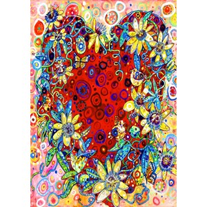 Bluebird Puzzle (70431) - Sally Rich: "Passion Flower" - 1500 pieces puzzle