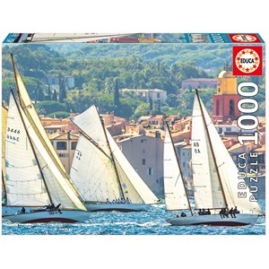 Educa (16755) - "Sailing At Saint Tropez" - 1000 pieces puzzle