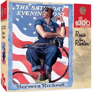MasterPieces (71805) - Norman Rockwell: "Rosie the Riveter" - 1000 pieces puzzle