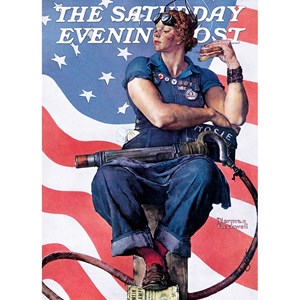 MasterPieces (71805) - Norman Rockwell: "Rosie the Riveter" - 1000 pieces puzzle
