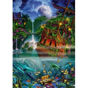 Schmidt Spiele (59685) - John Enright: "Sunken treasure" - 1000 pieces puzzle