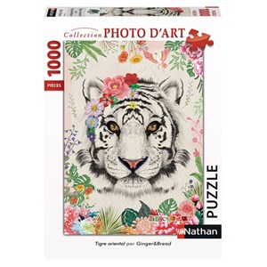 Nathan (87635) - "Oriental Tiger" - 1000 pieces puzzle