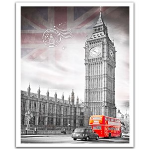 Pintoo (h1538) - "Big Ben, England" - 2000 pieces puzzle