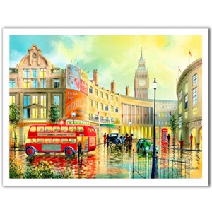 Pintoo (h1996) - Ken Shotwell: "Morning in London" - 1200 pieces puzzle